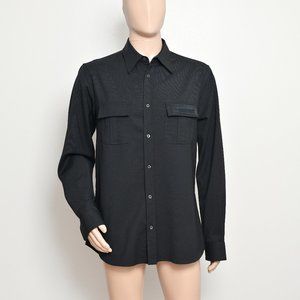 Prada Water Repellent Button Down black